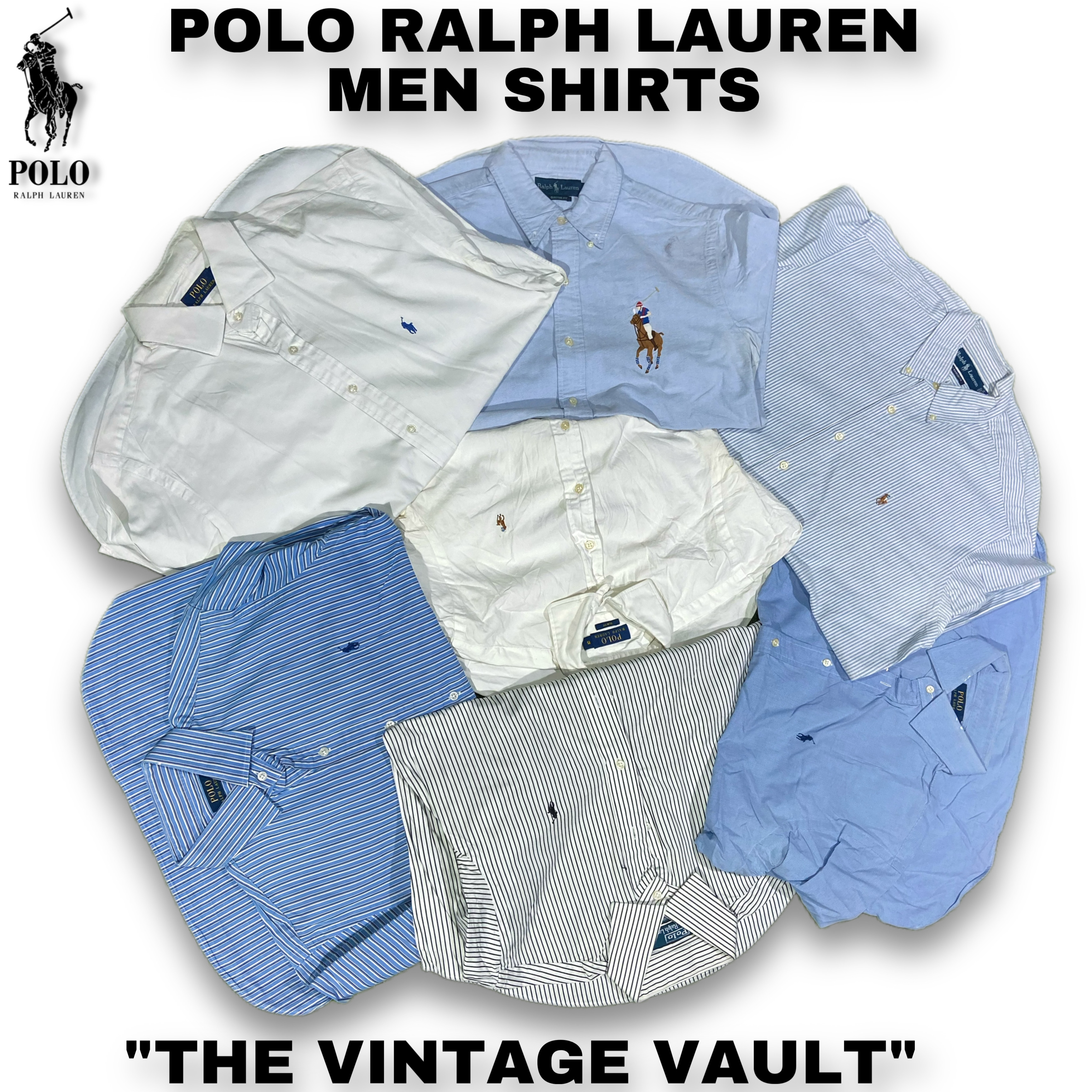 Polo Ralph Lauren Chemises pour hommes - 10 pièces
