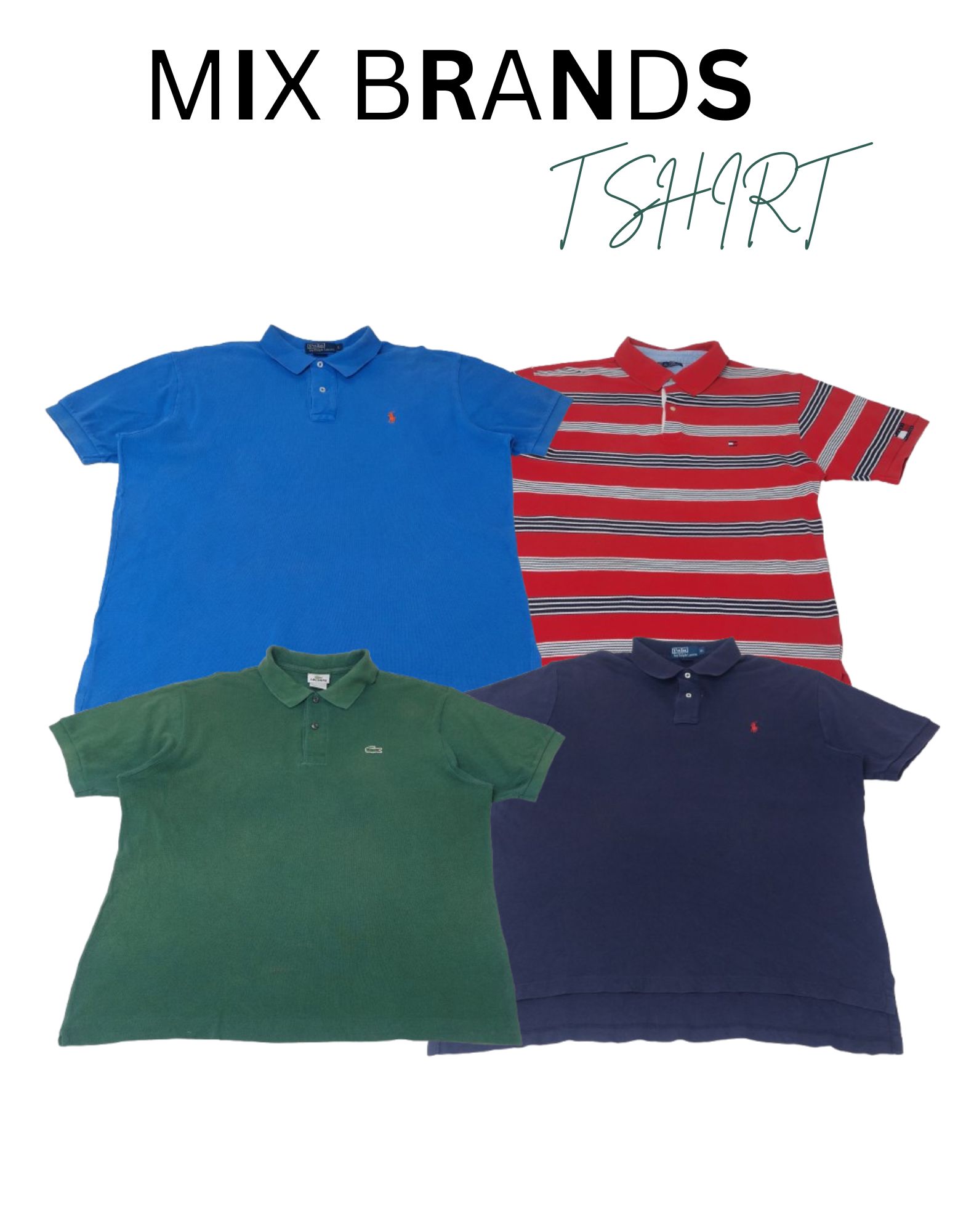 Mix Marken Polo T-Shirt RL / TOMMY HILFIGER / LACOSTE