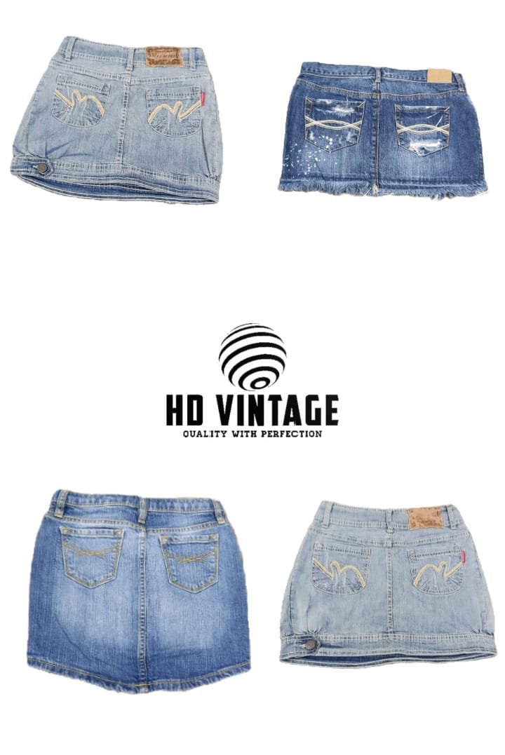 Jupes en denim HD637 Ladies Y2K - 16 pièces