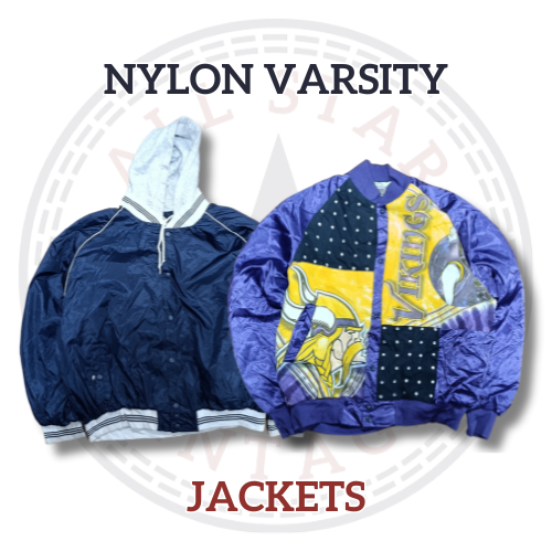 Nylon Varsity Jacket