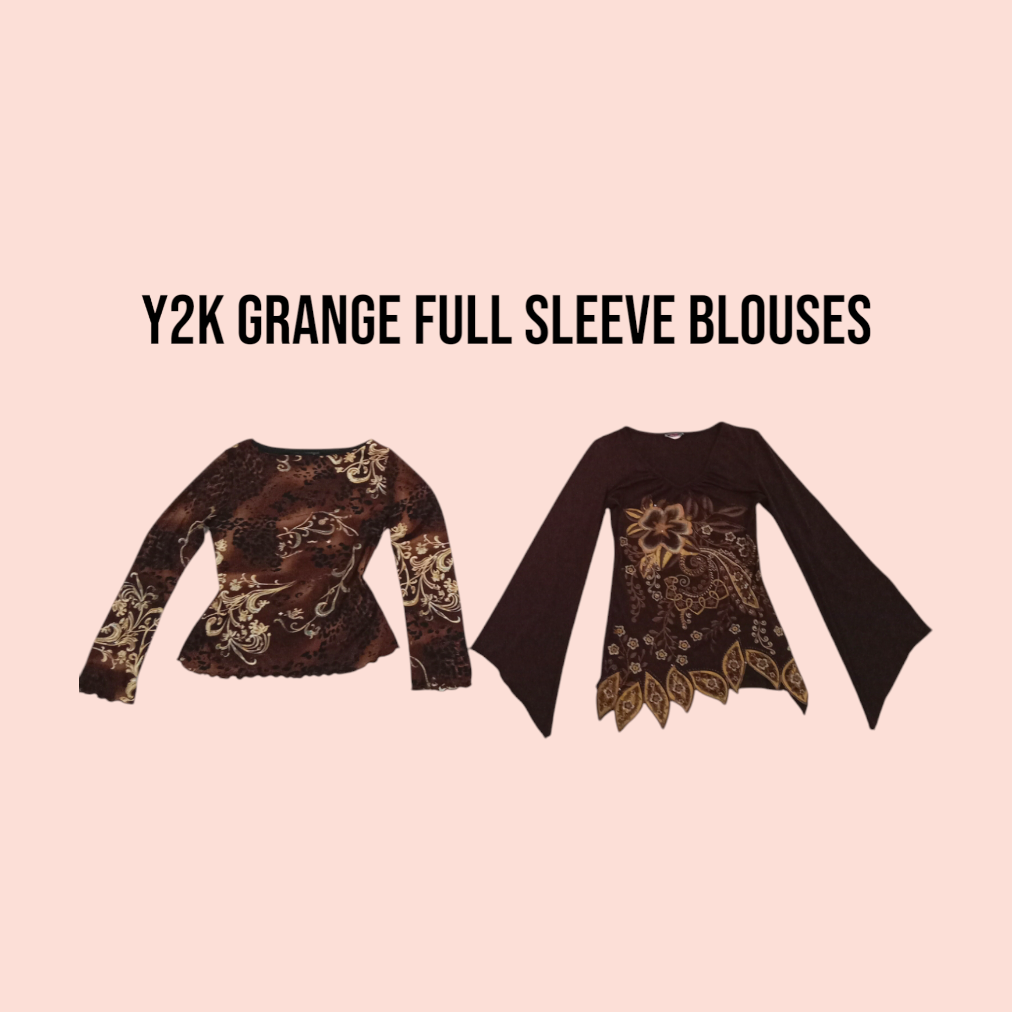 Y2k Grange Full Sleeve Blouses