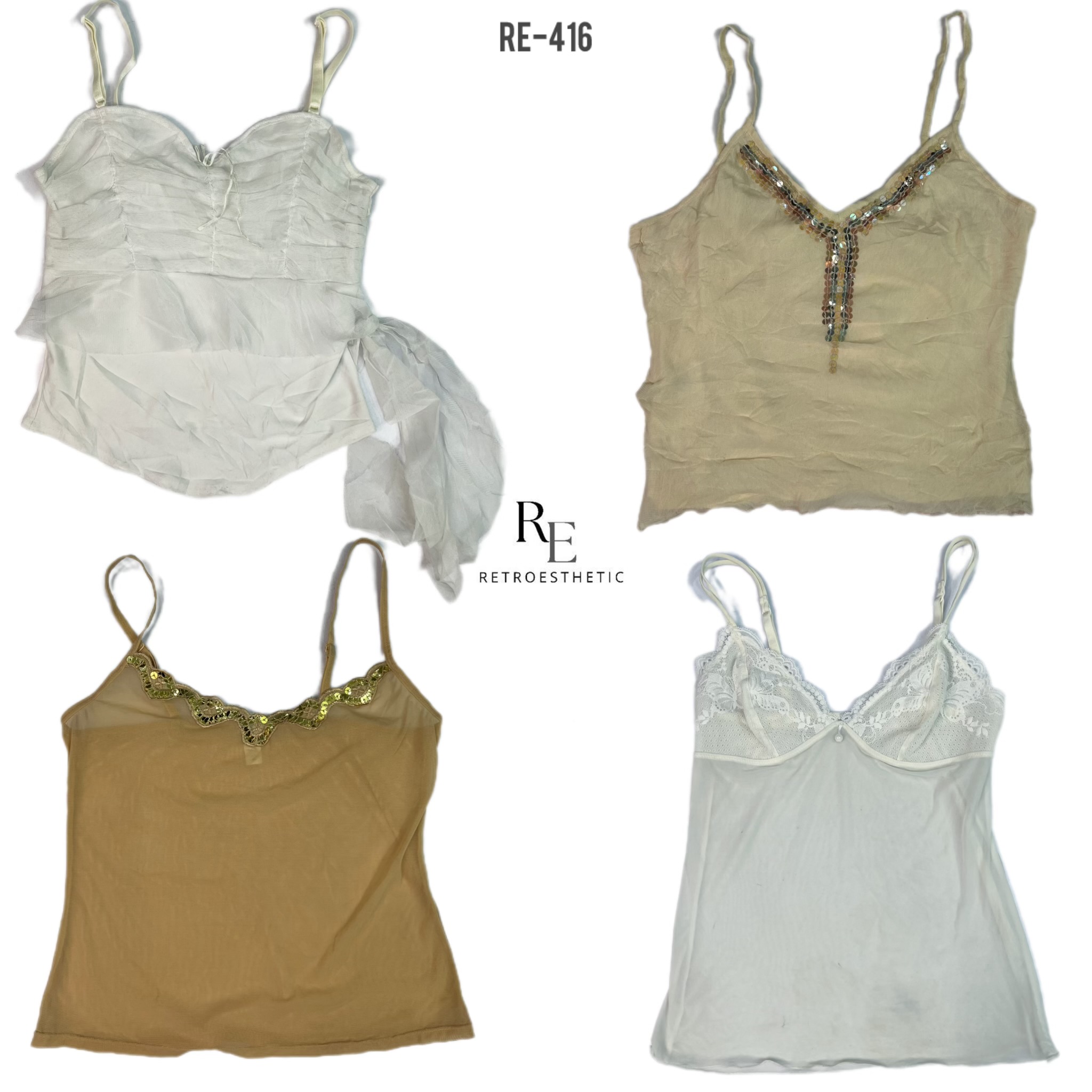 Y2K Soft Girl Core Cami Tops (RE-416)