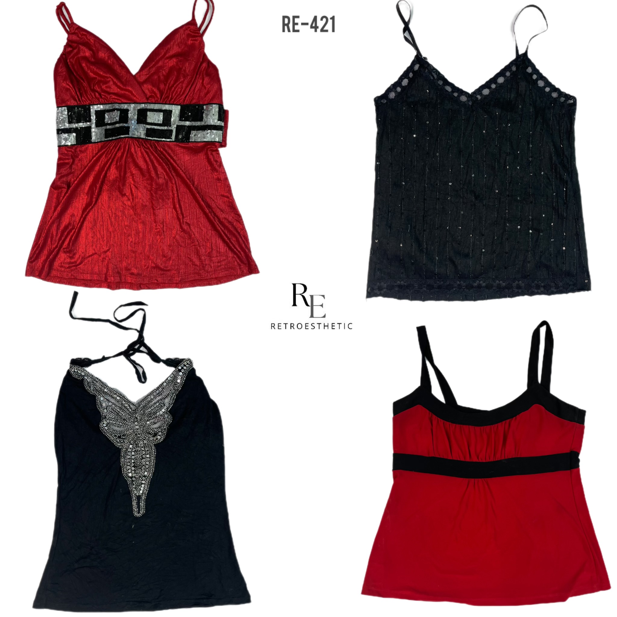 Y2K Date Night Cami Tops (RE-421)