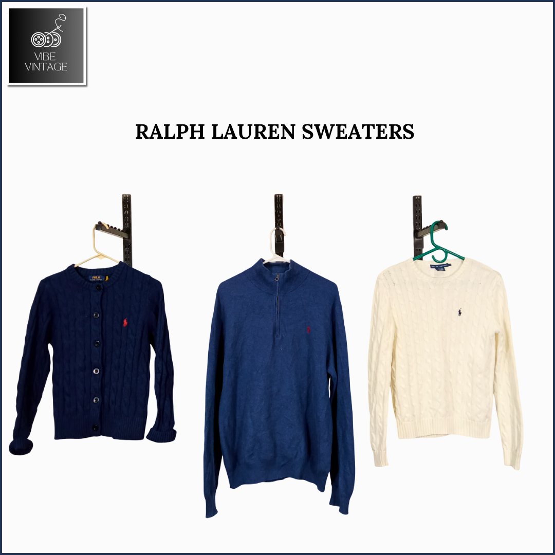 RALPH LAUREN SWEATERS - 09 PCS