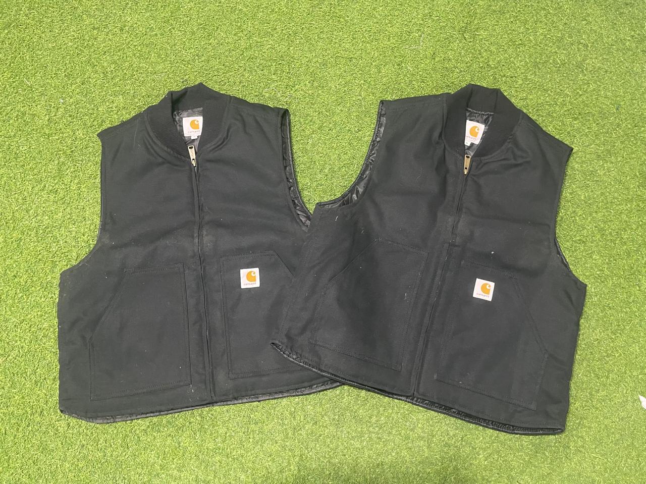 Rework Style Carhartt Gilet Schwarz