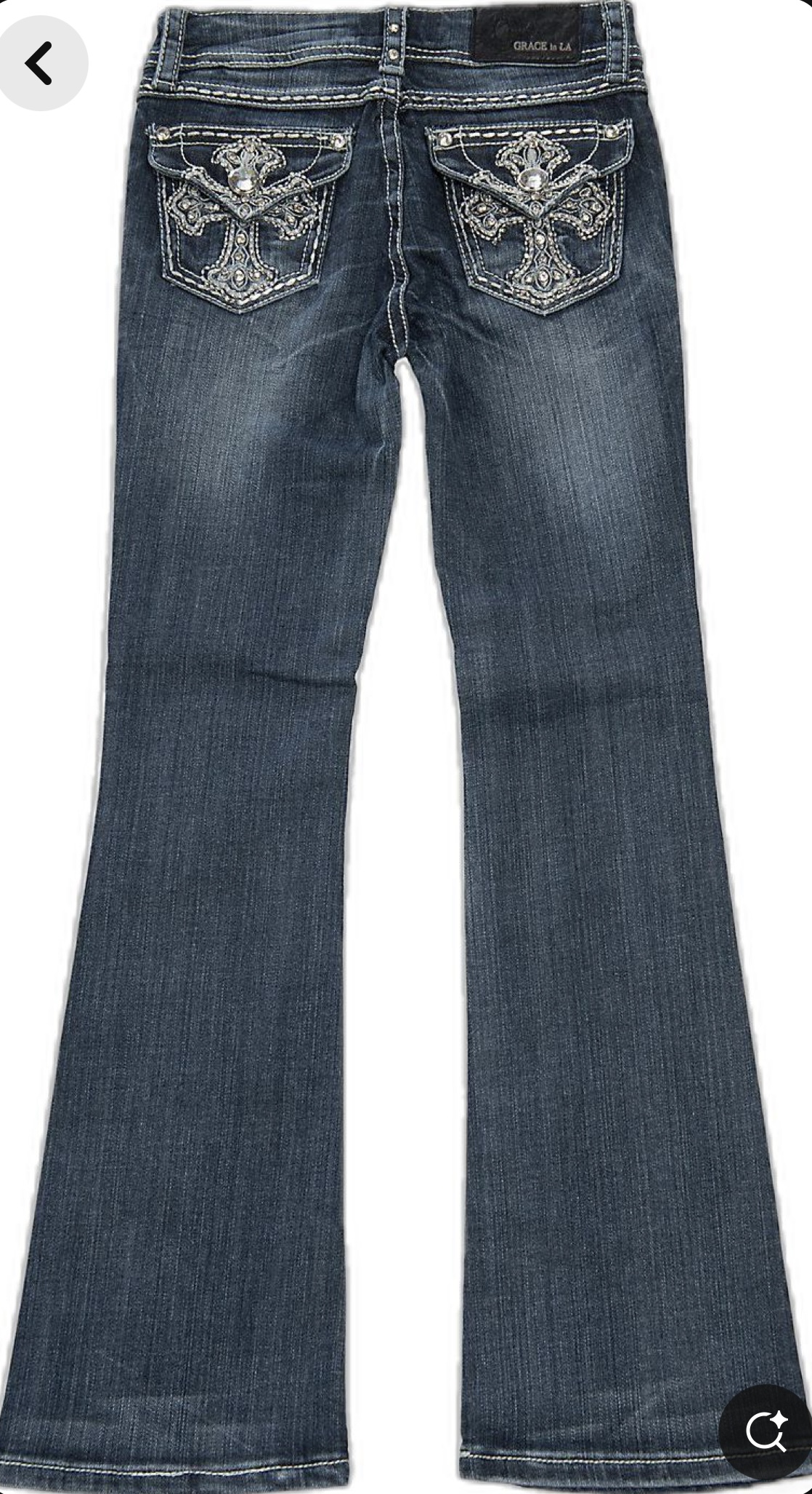 Y2k embroidered Flare Jeans 50 Peice