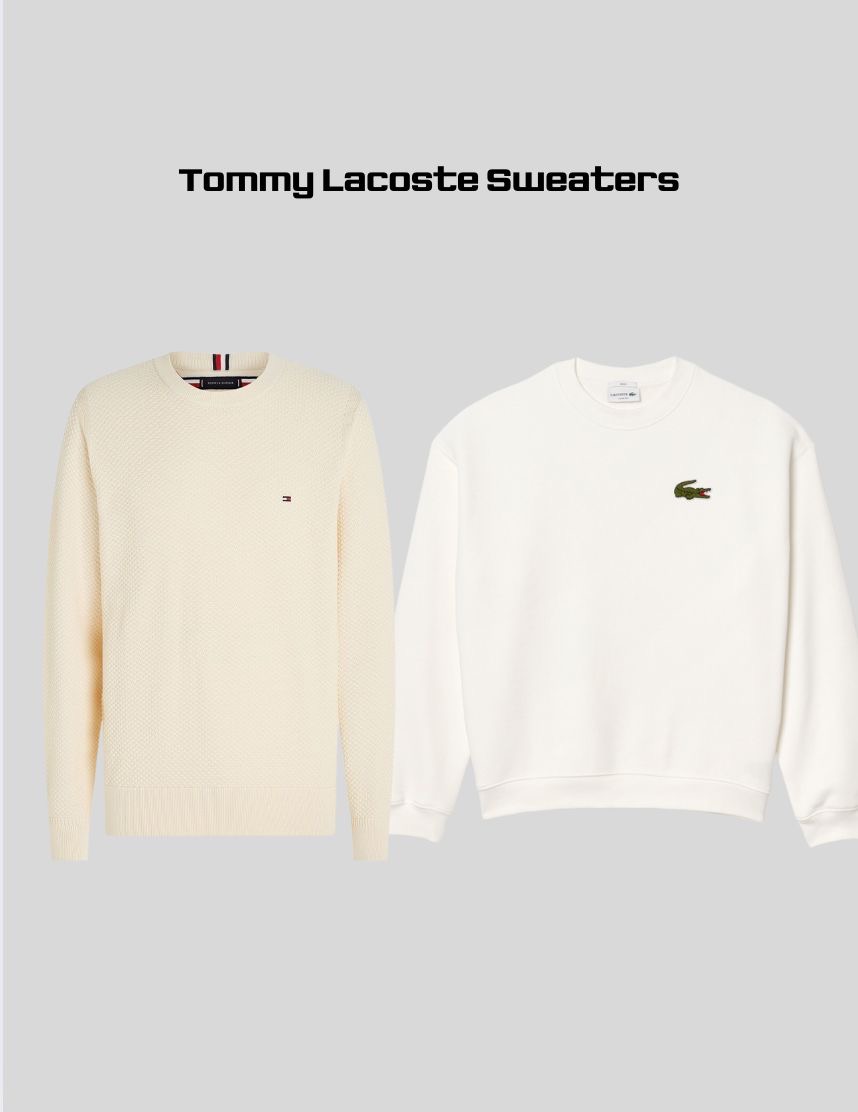 Tommy lacoste mix sweaters -10 pieces