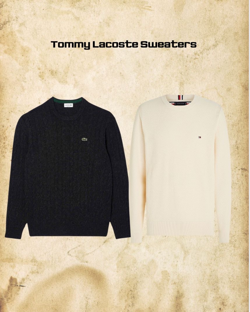 Suéteres mezclados Tommy Lacoste - 100 piezas