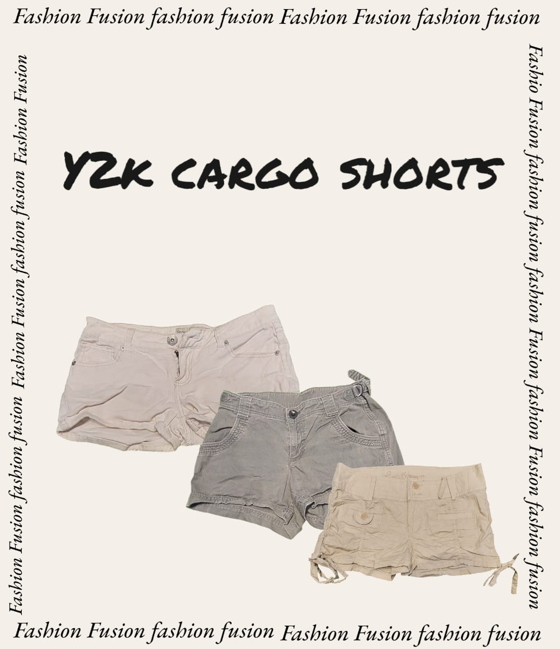 Y2k shorts cargo (FF-459)