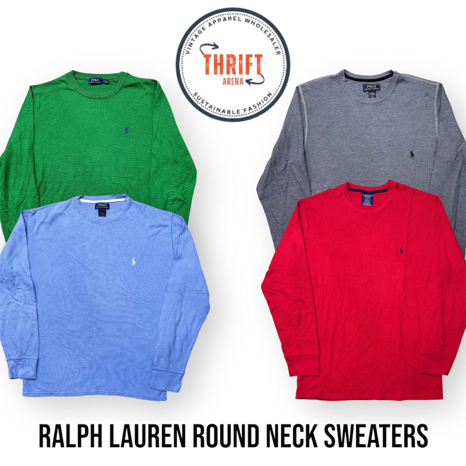 #VV715 Ralph Round Neck Sweaters 15PCs