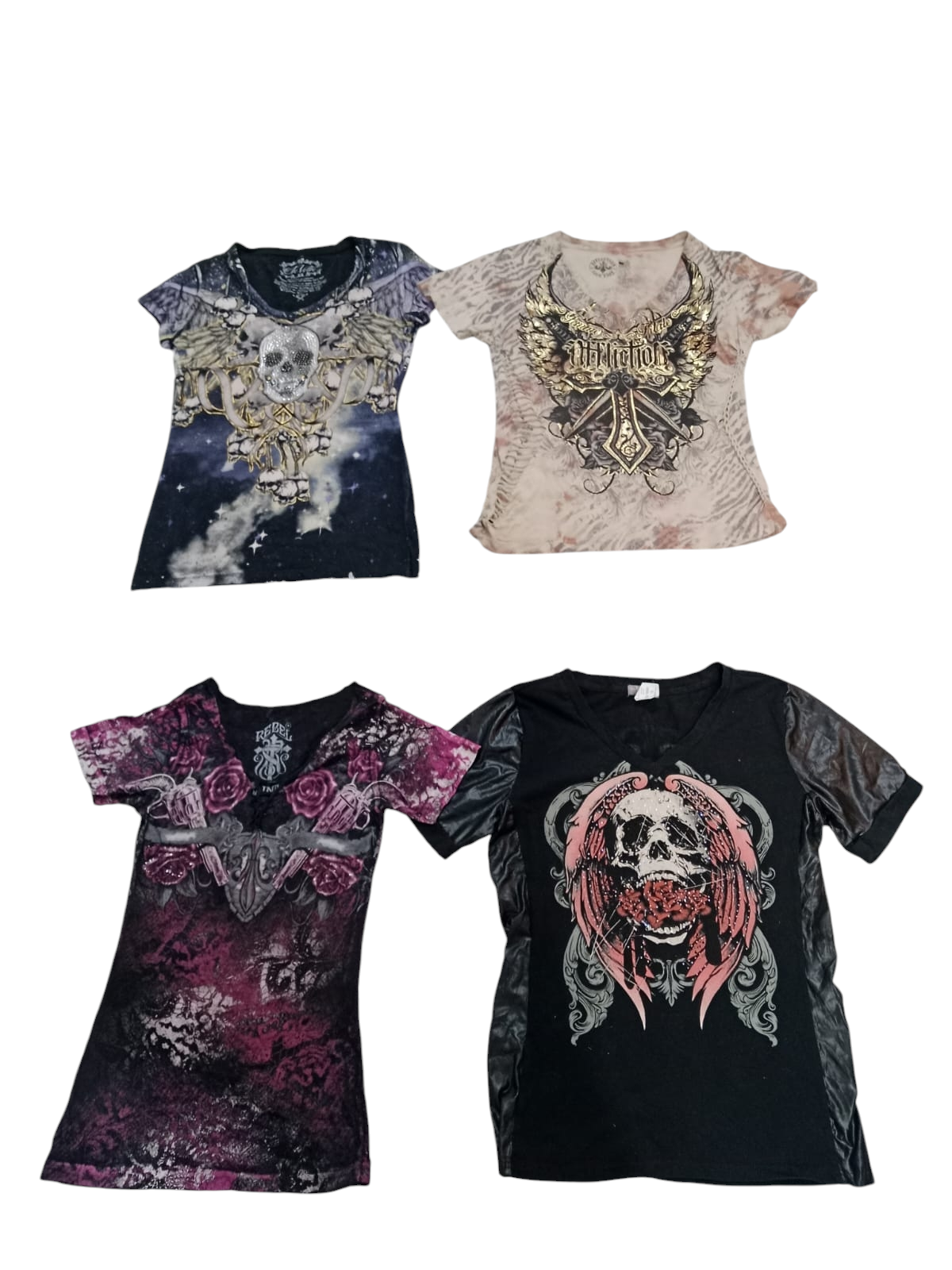 Damen Affliction Stil T-Shirts Klasse abc - 22 Stk - jan22/25