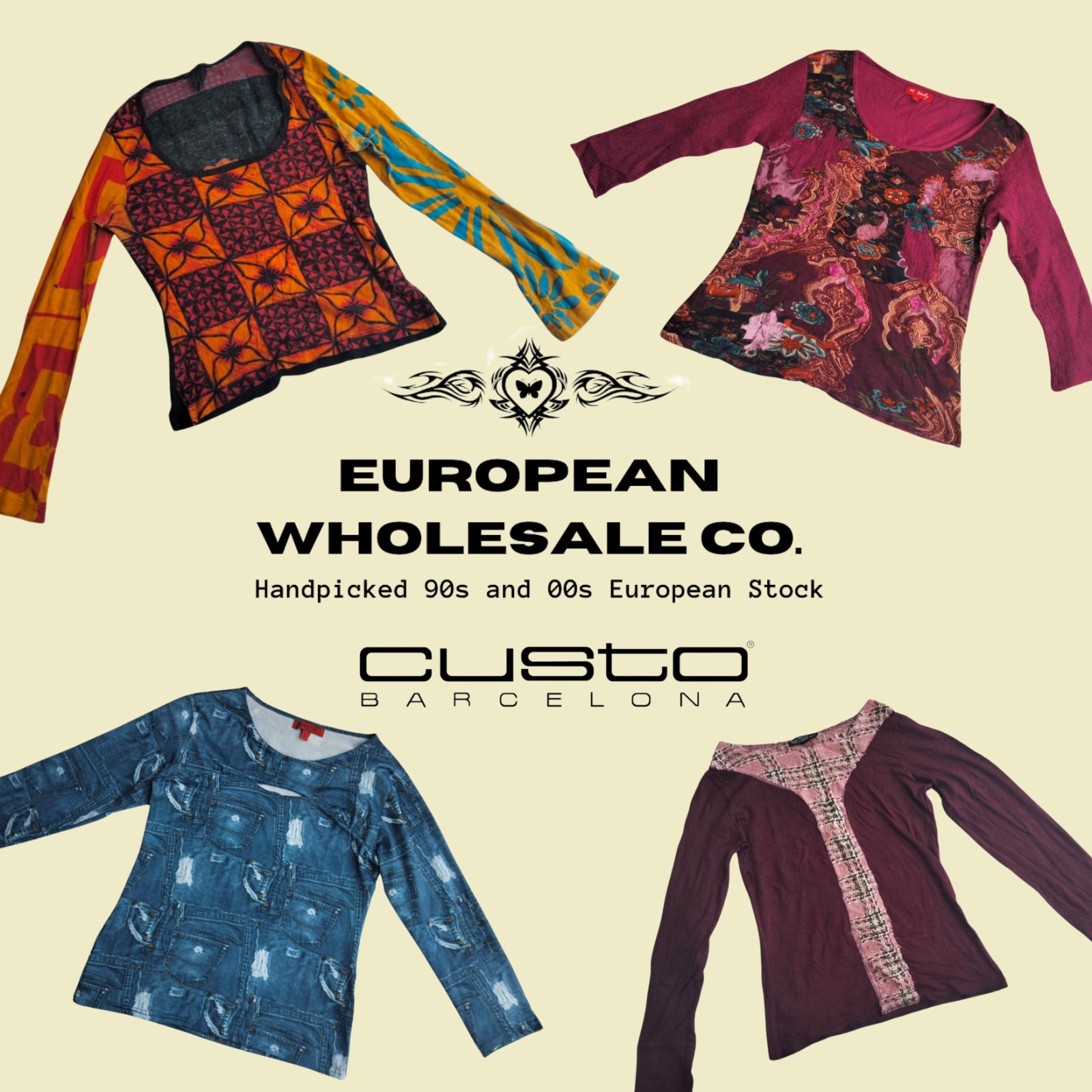 Blouses à manches longues European Mix Ft Custo Barcelona