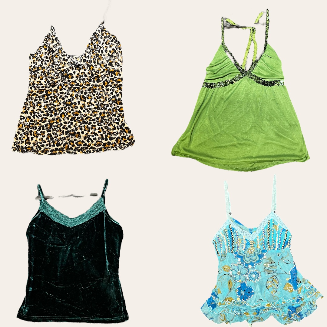 Tops cami italiens Y2K