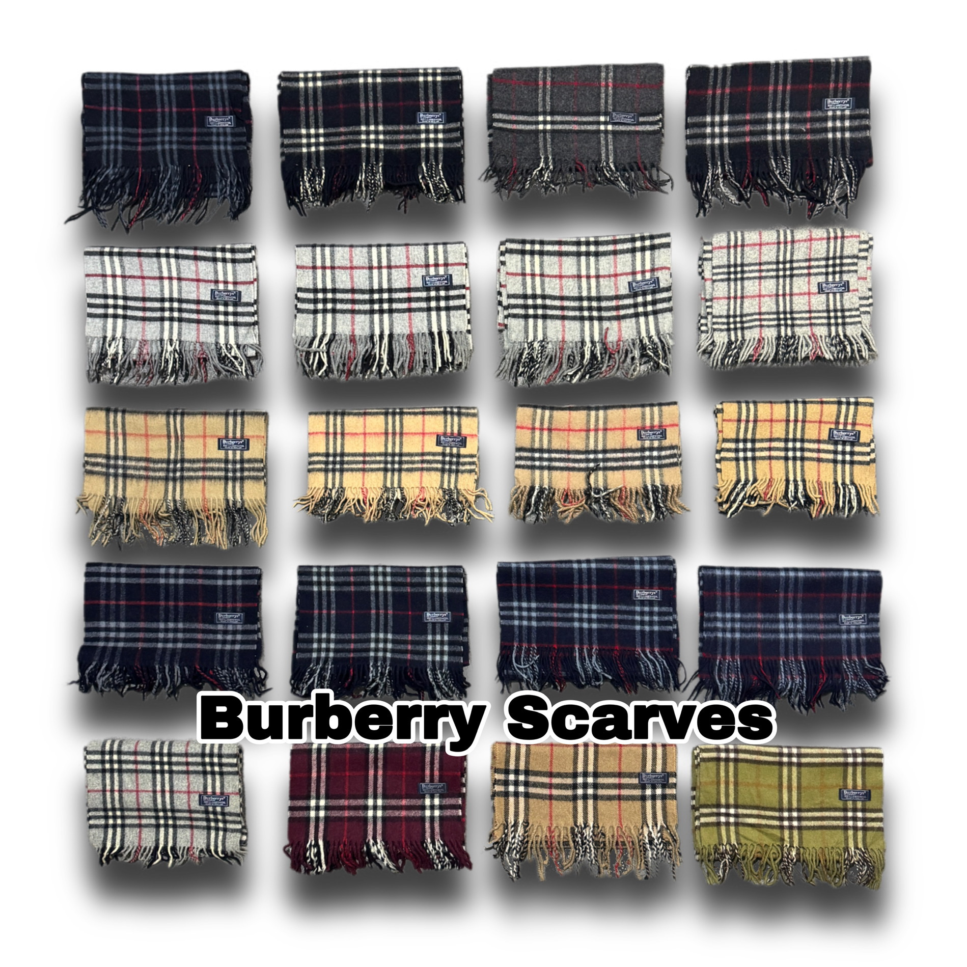 Burberry Scarves 30 Pieces