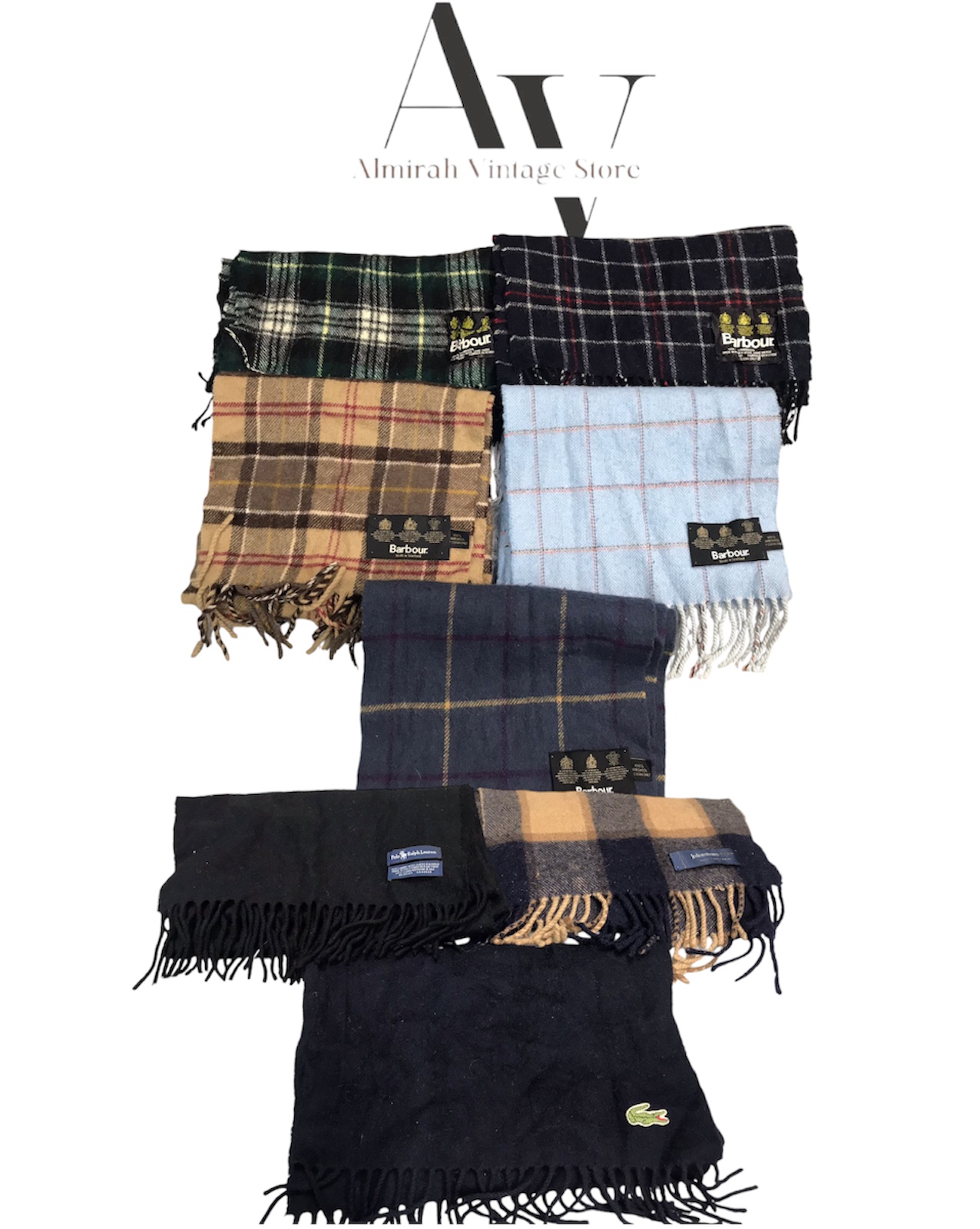 Barbour scarfs 10 pcs