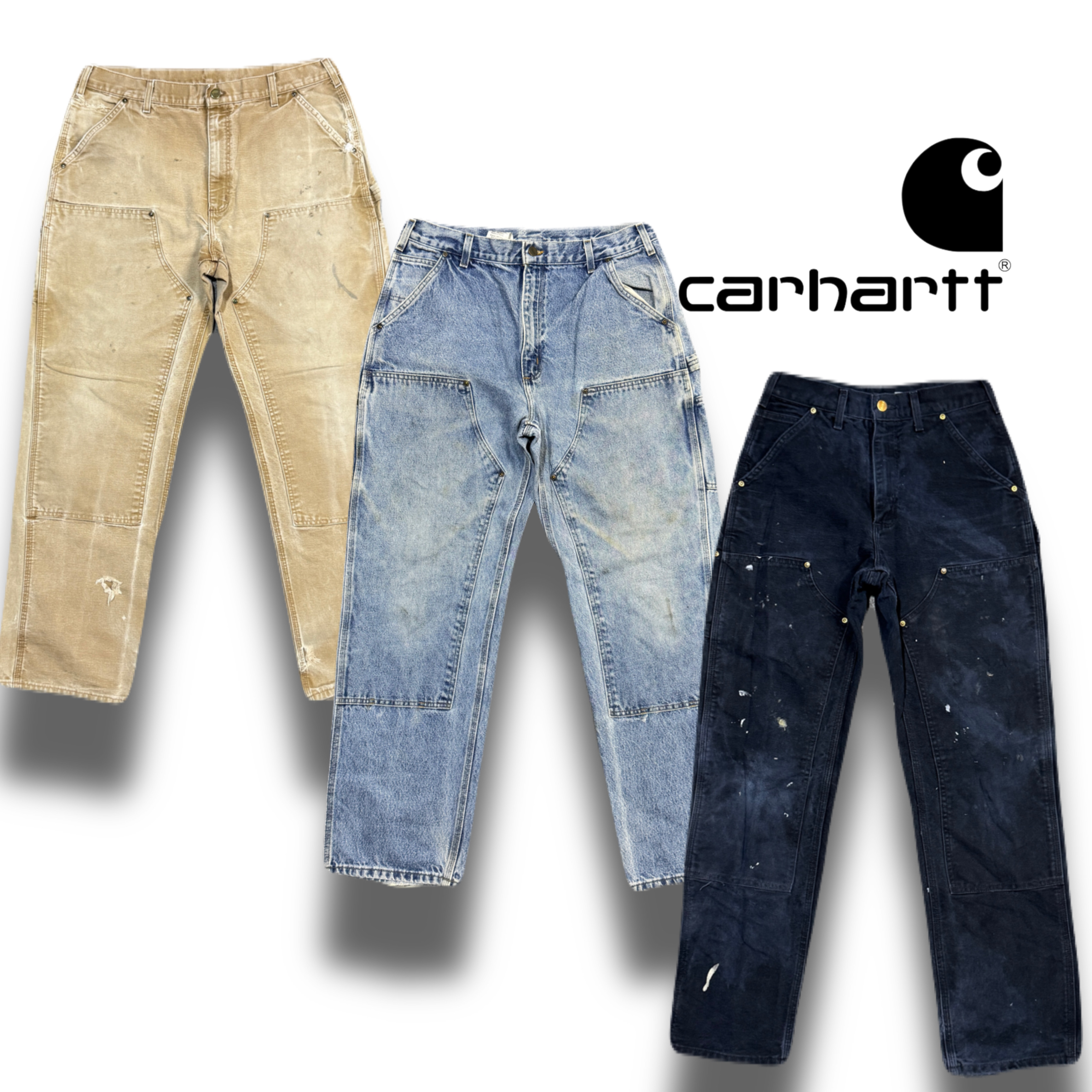 Pantalons à genoux doubles et pantalons de charpentier Carhartt