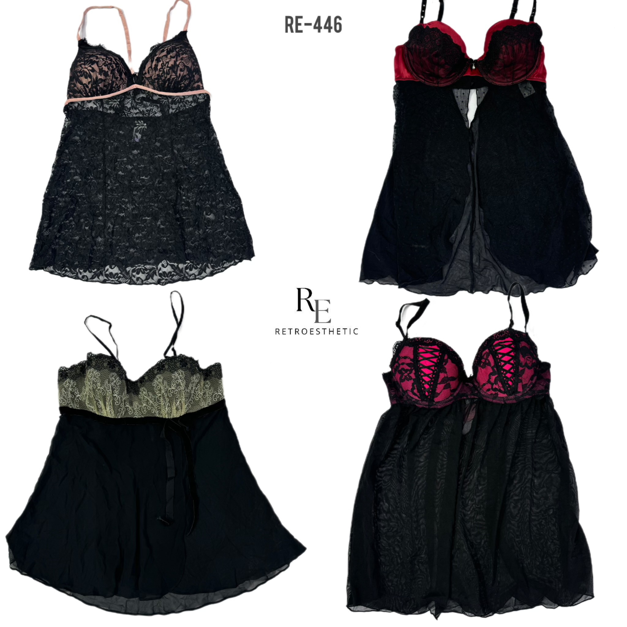 Y2K elegante Babydoll-Oberteile (RE-446)