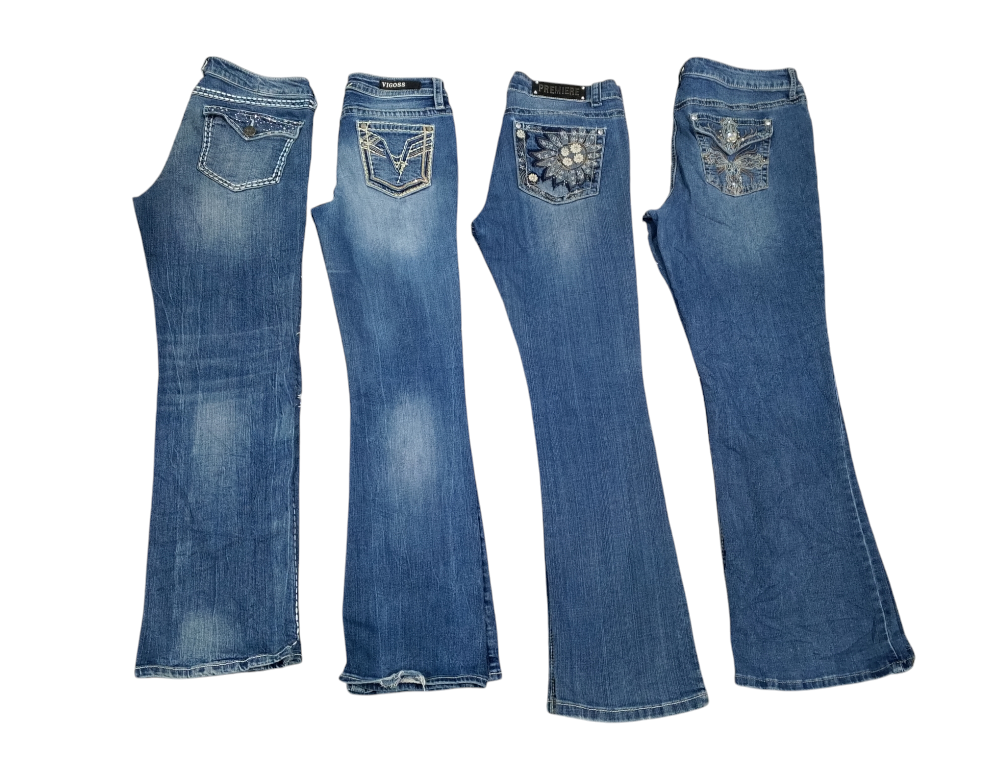 Y2k beaded jeans grade c - 7 pcs - Jan29/25