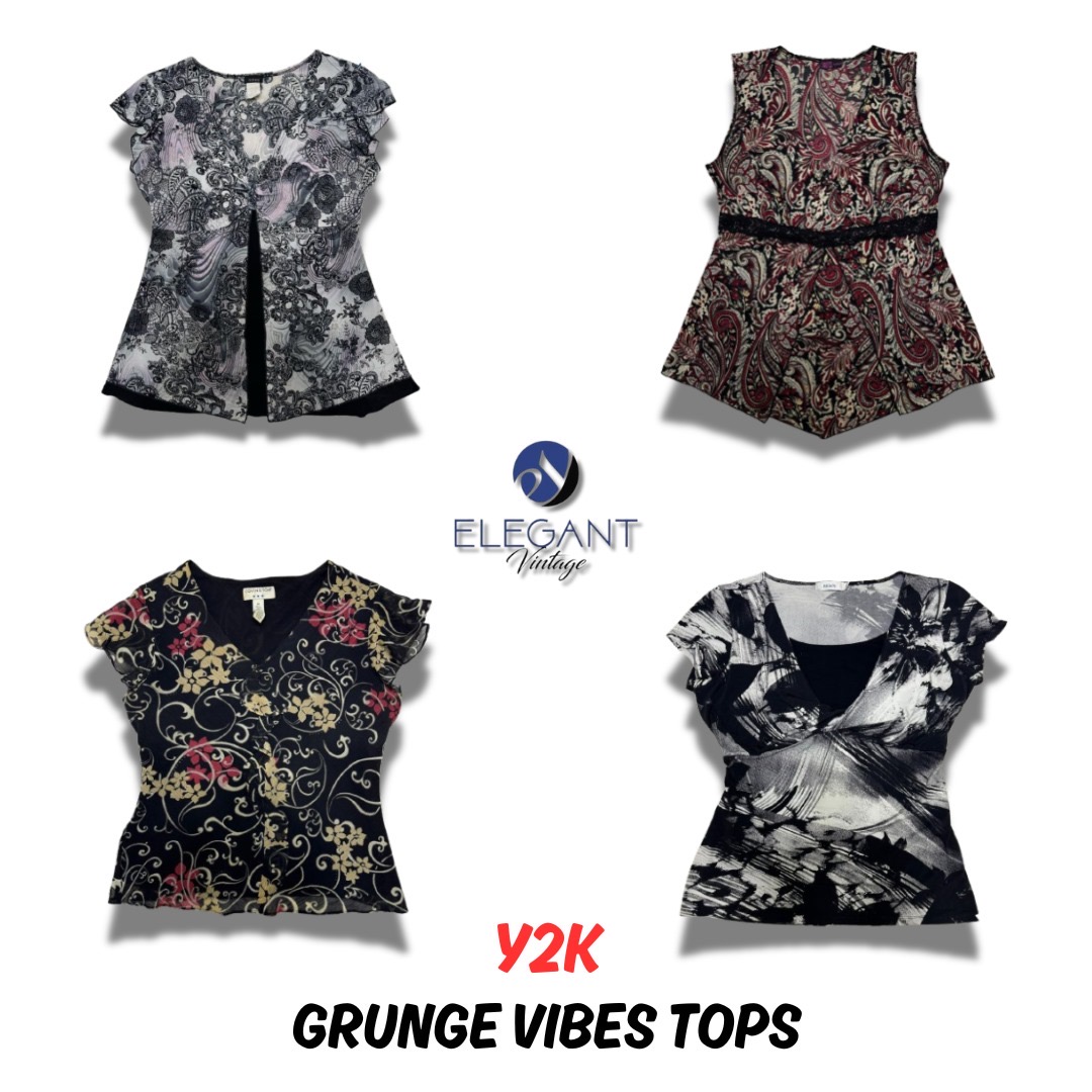 Y2K Grunge Vibes Tops - 11 Stück - EV0044