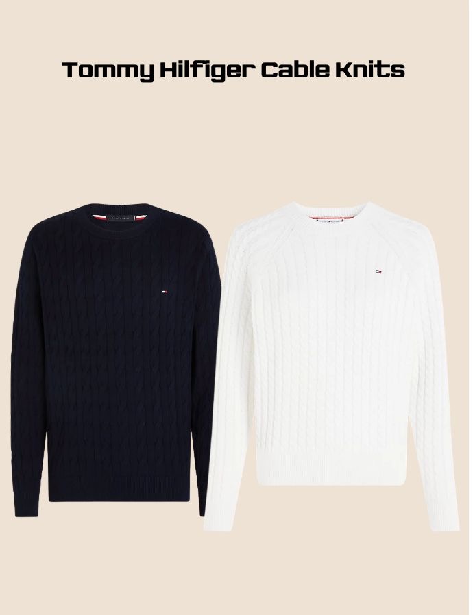 Pulls en maille torsadée Tommy Hilfiger