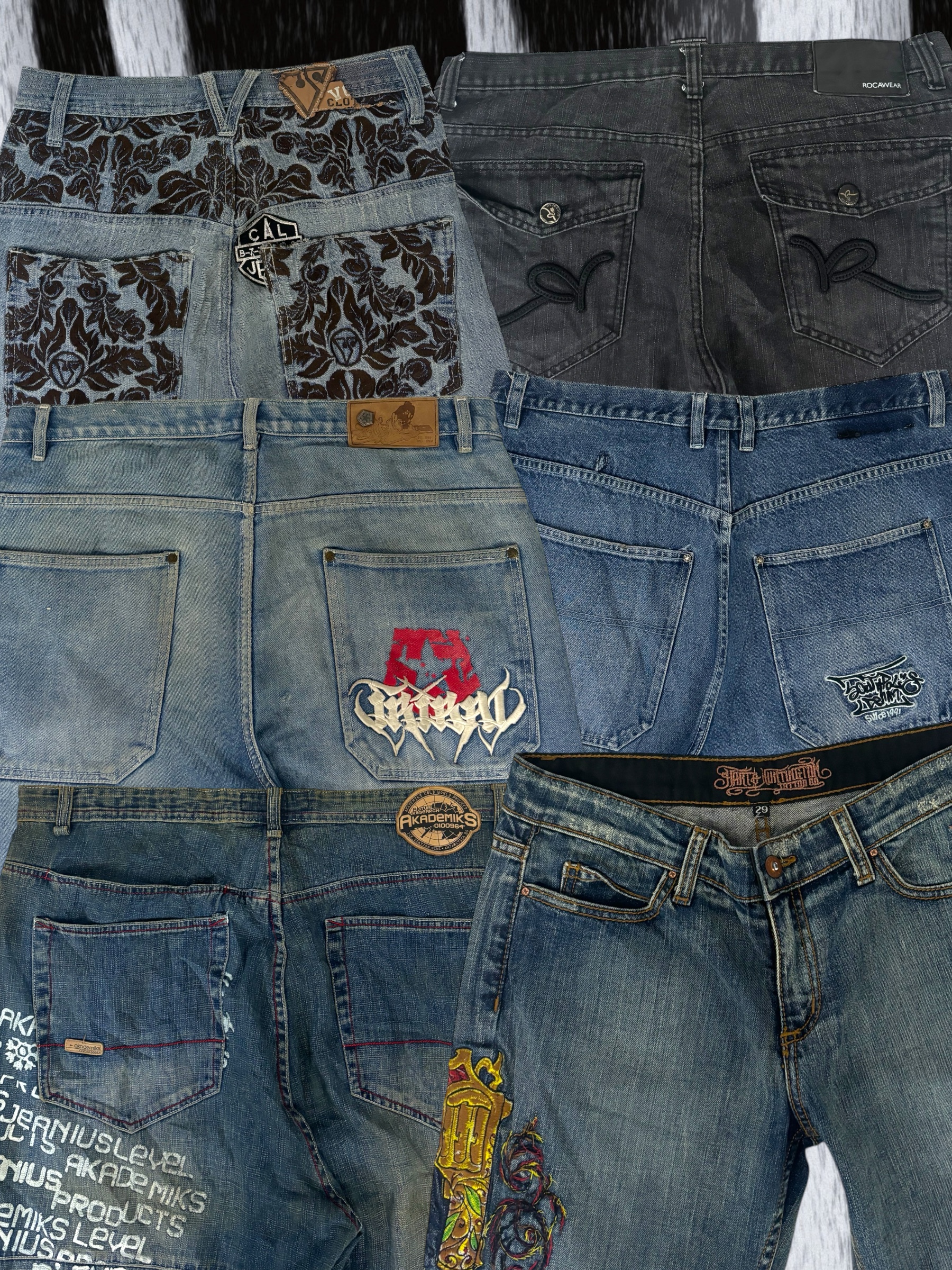 Y2k Hip Hop Baggy Jeans 20 Stück (C37)