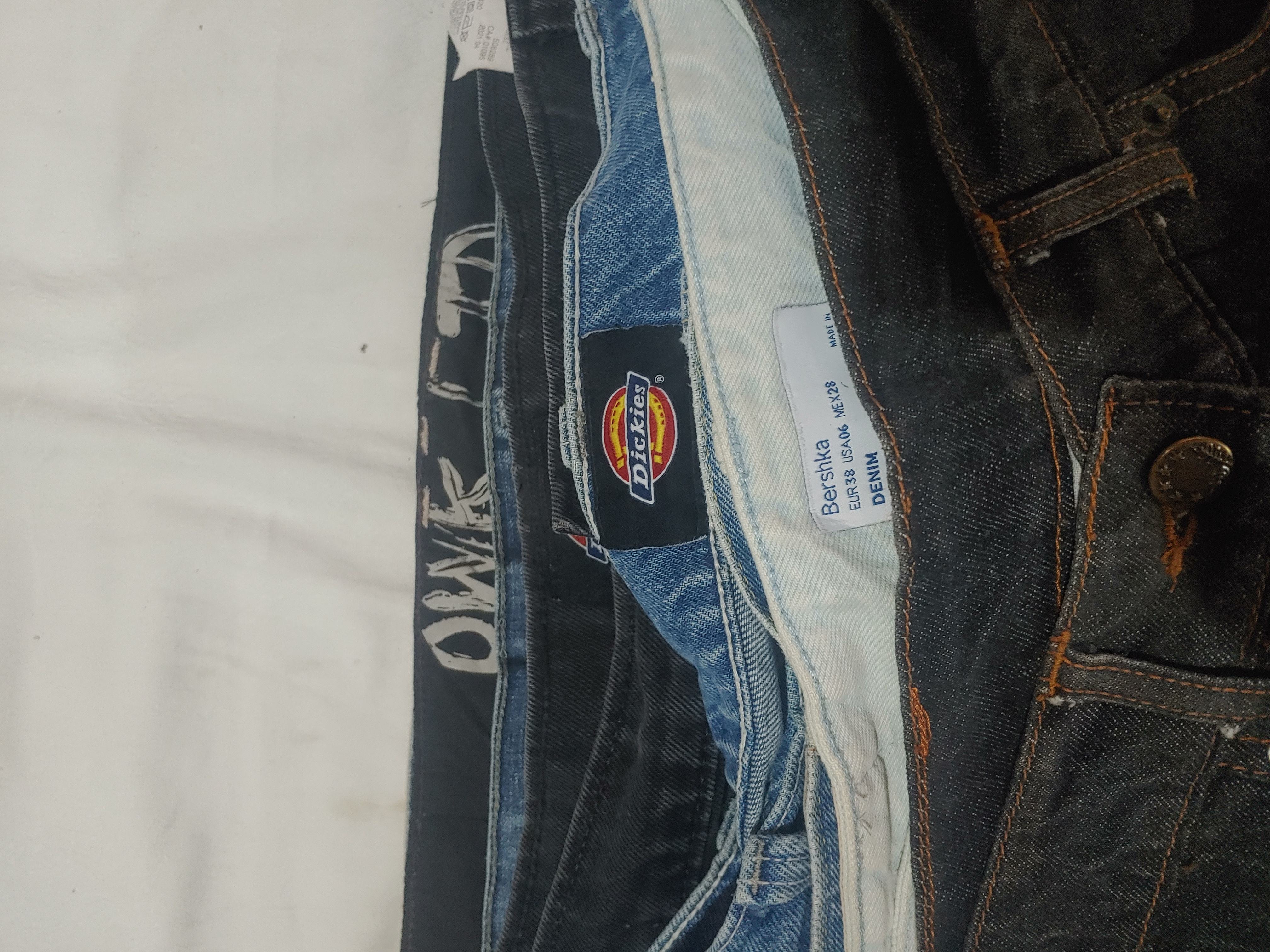 TAV#105 Jean baggy mix de marque Dickies - 12 pièces