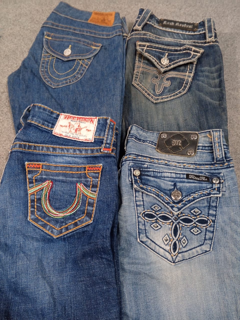 #542 Ladies True Religion, Miss Me, Rock Revival and Evisu Skinny Jeans -10