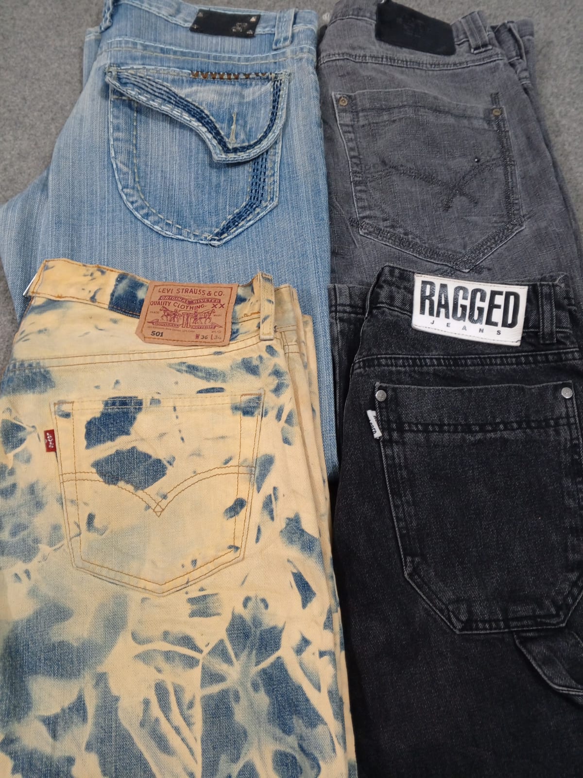 #529 Jeans Baggy Hiphop pour Hommes -13