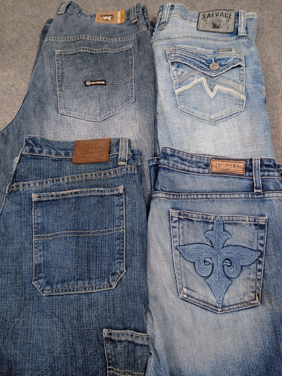 #527 Designer Baggy Jeans -12