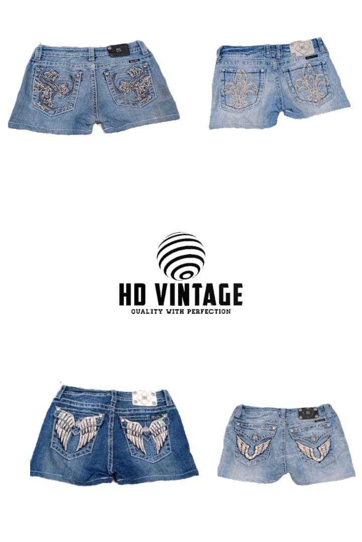 HD652 Femmes Y2K Miss Me Shorts - 20 pcs