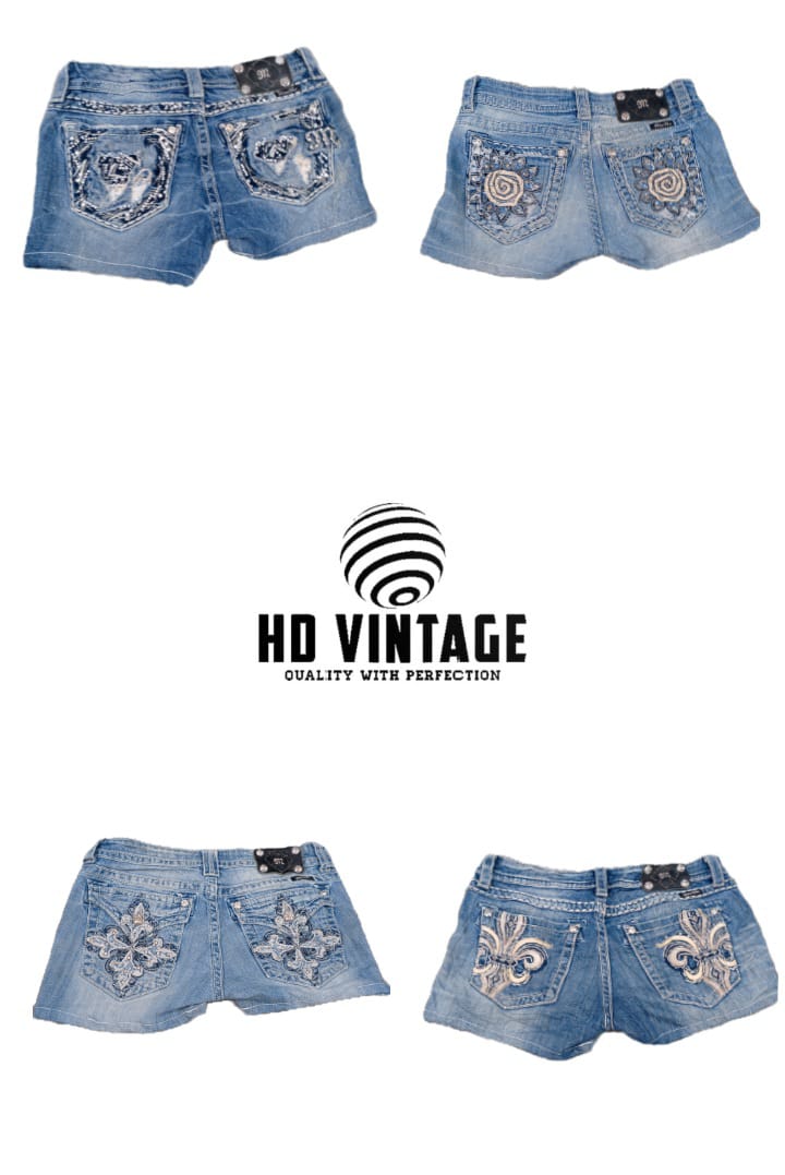 HD654 Ladies Y2K Miss Me Sexy Shorts - 20 pièces