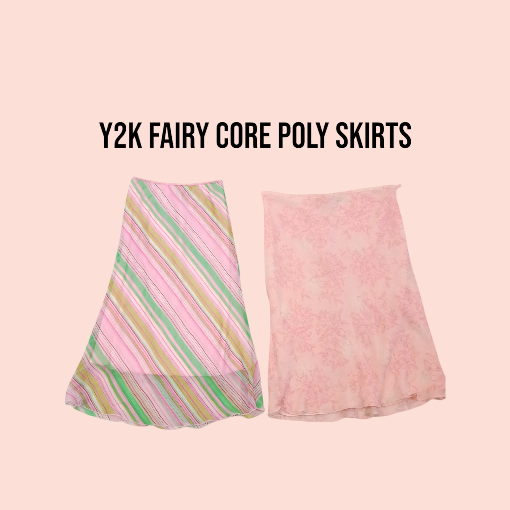 Y2k Fairy Core Poly Skirts