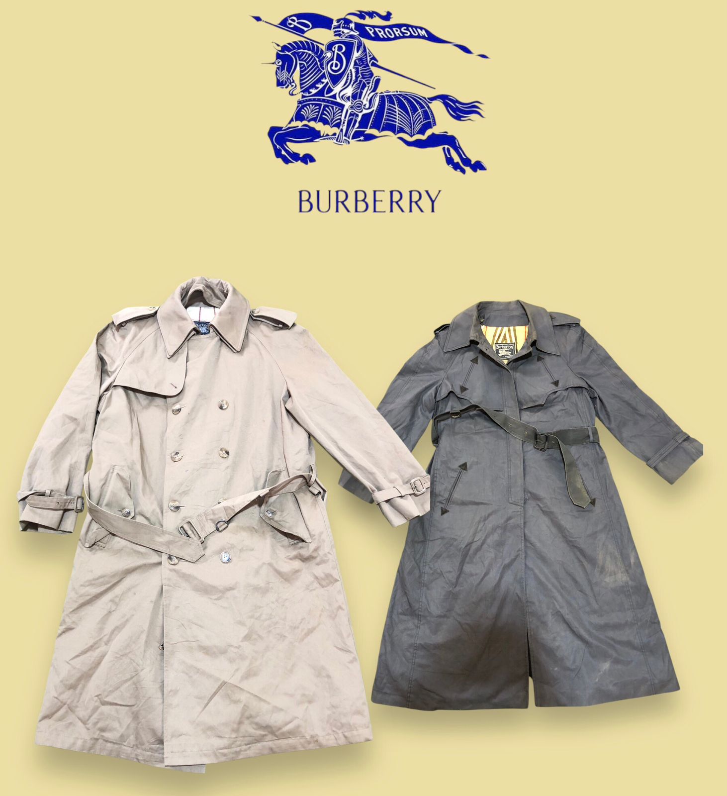 20 peças de casacos trench Burberry