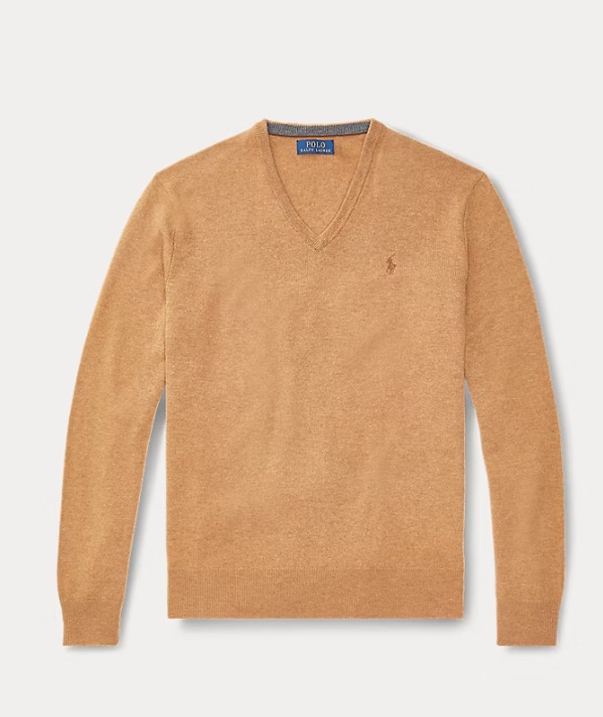 POLO V NECK SWEATER