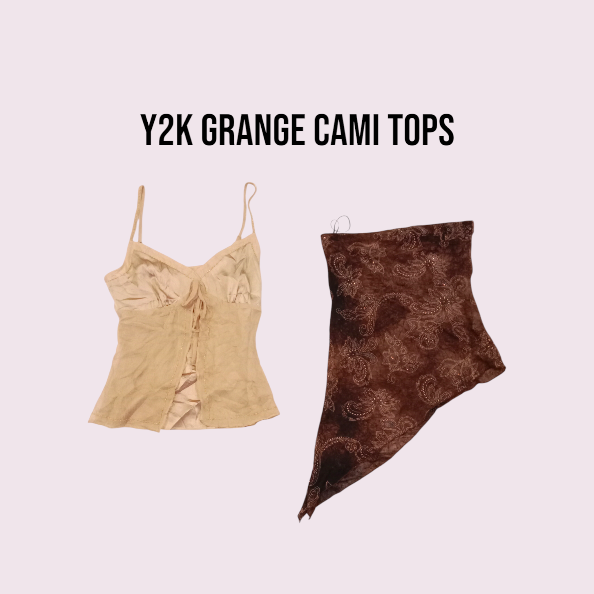 Y2k Grange Cami Tops