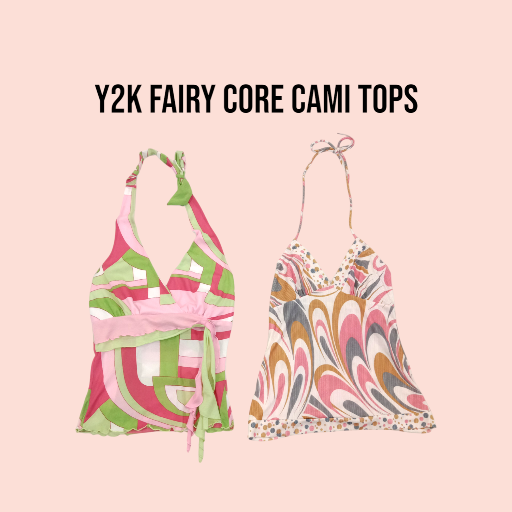 Y2k Fairy core Cami Tops