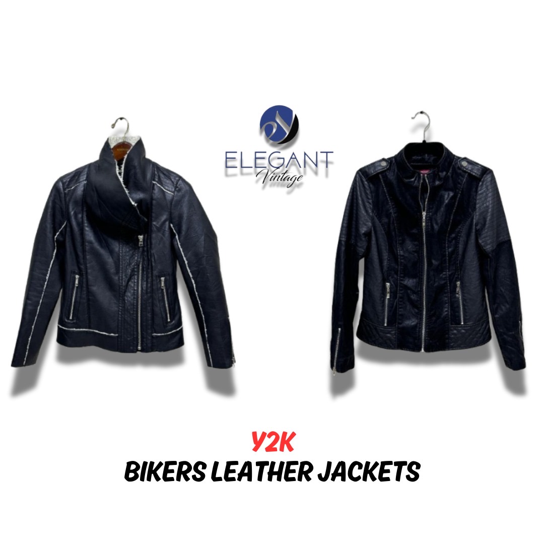 Y2K Biker Leather Jackets - 14 pieces - EV0002