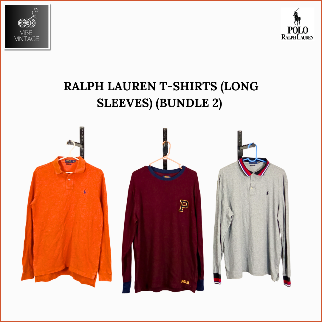 RALPH LAUREN T-SHIRTS (LONG SLEEVES) (BUNDLE 2) - 30 PCS