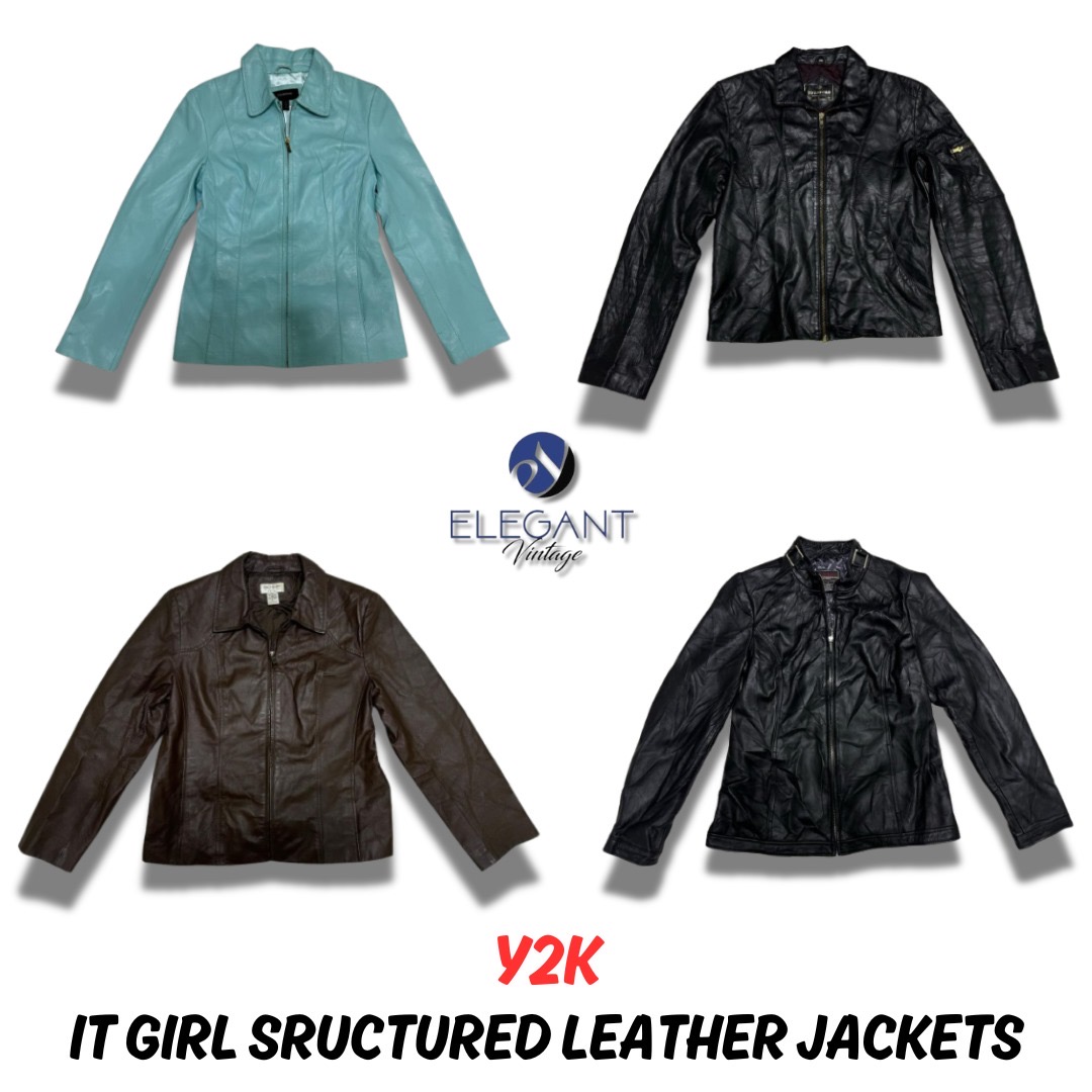 Y2K It Girl Structured Leather Jackets - 08 pieces - EV0069