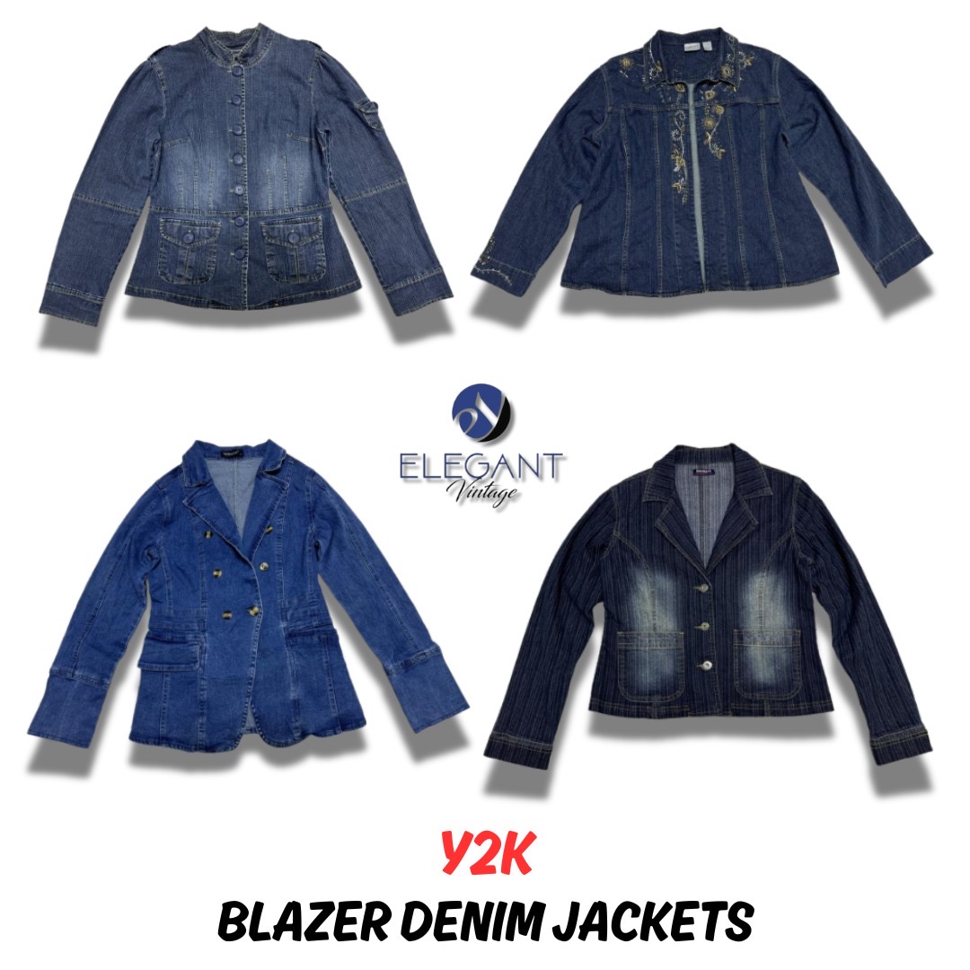 Y2K Blazer Denim Jackets - 08 pieces - EV0073