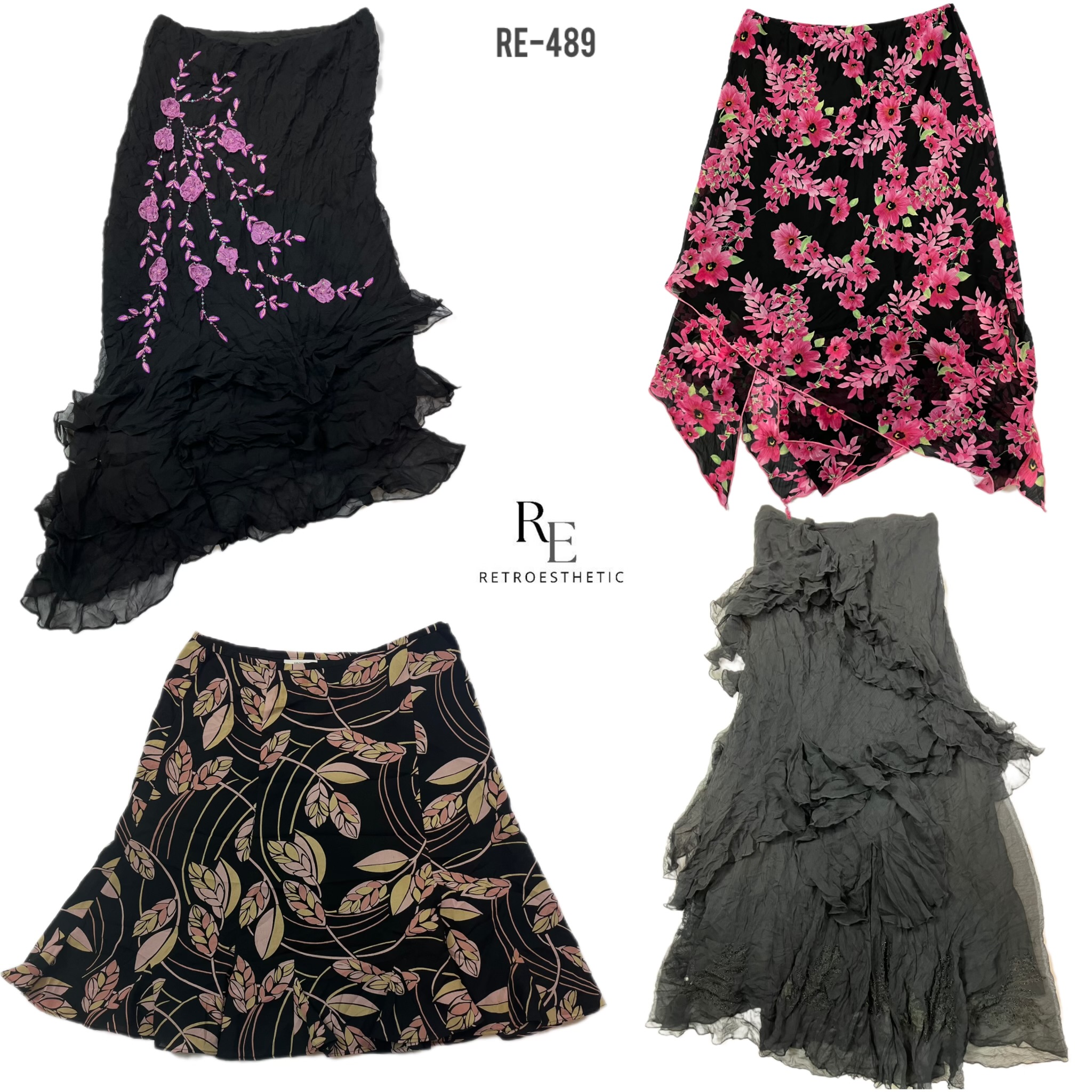 Y2K Grunge Fairy Core Summer Skirts (RE-489)