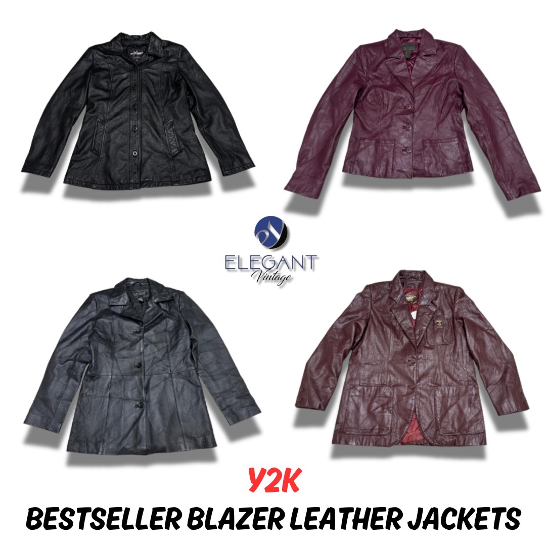 Y2K Bestseller Blazer Leather Jackets - 08 pieces - EV0077