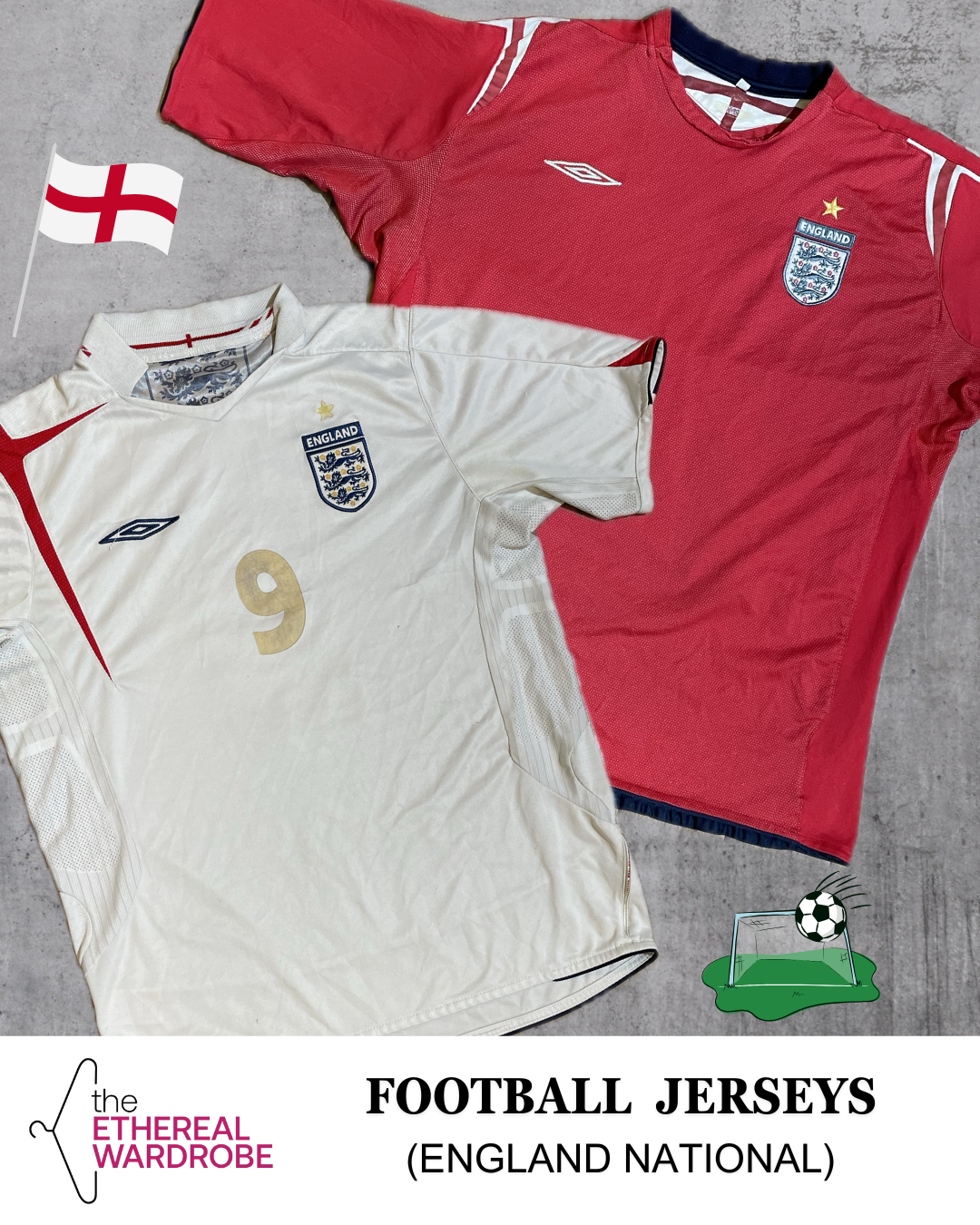 Football Jerseys England National Team 25pcs