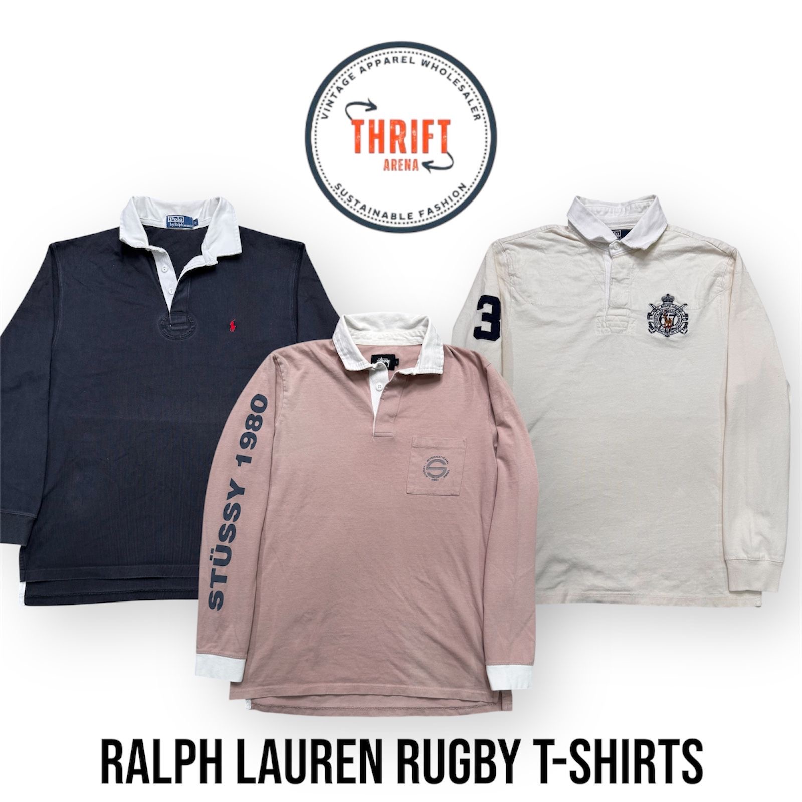 #VV740 Stussy/Ralph Lauren Rugby T-shirts 5PCs
