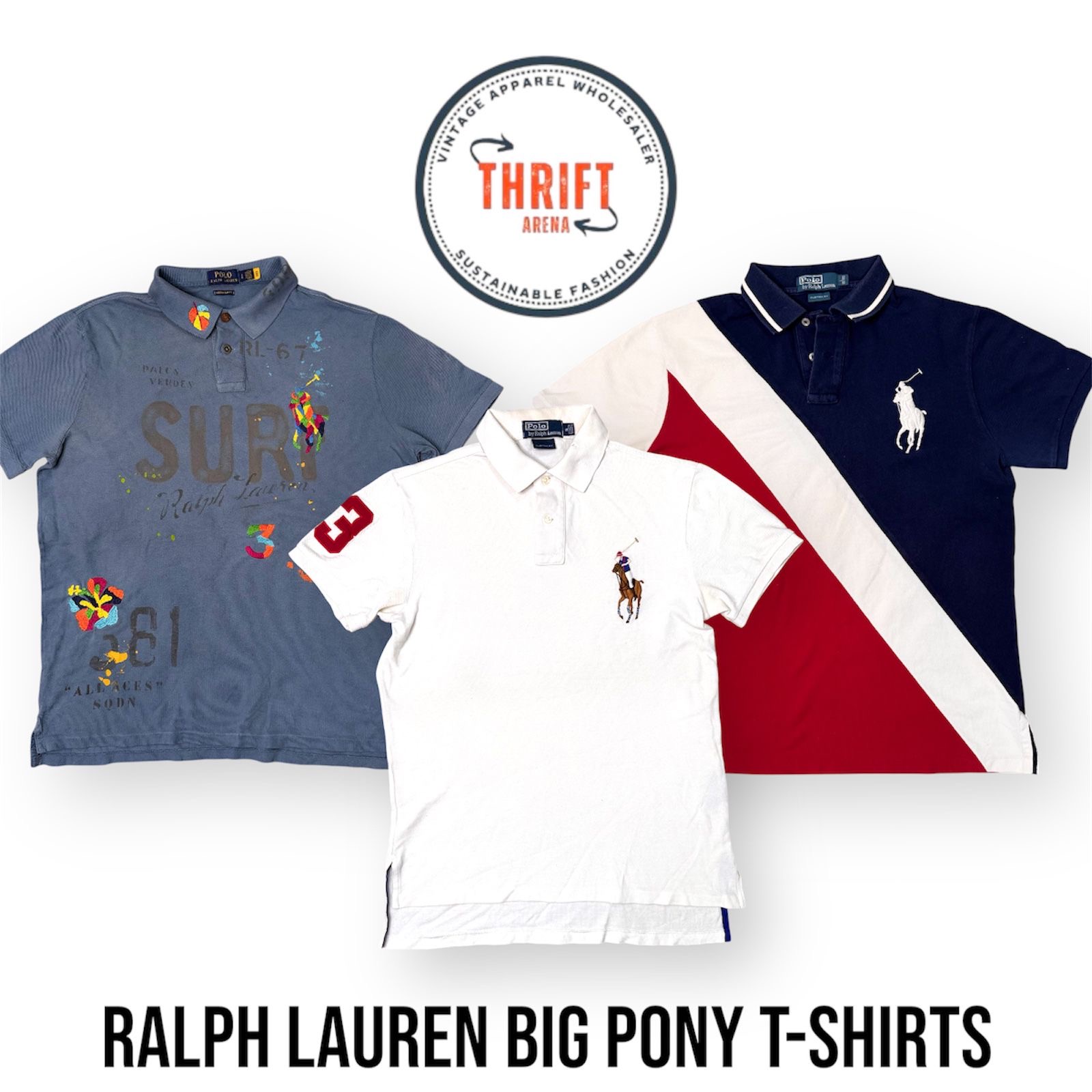 #VV742 Ralph Lauren Big Pony T-Shirts 10 Stück