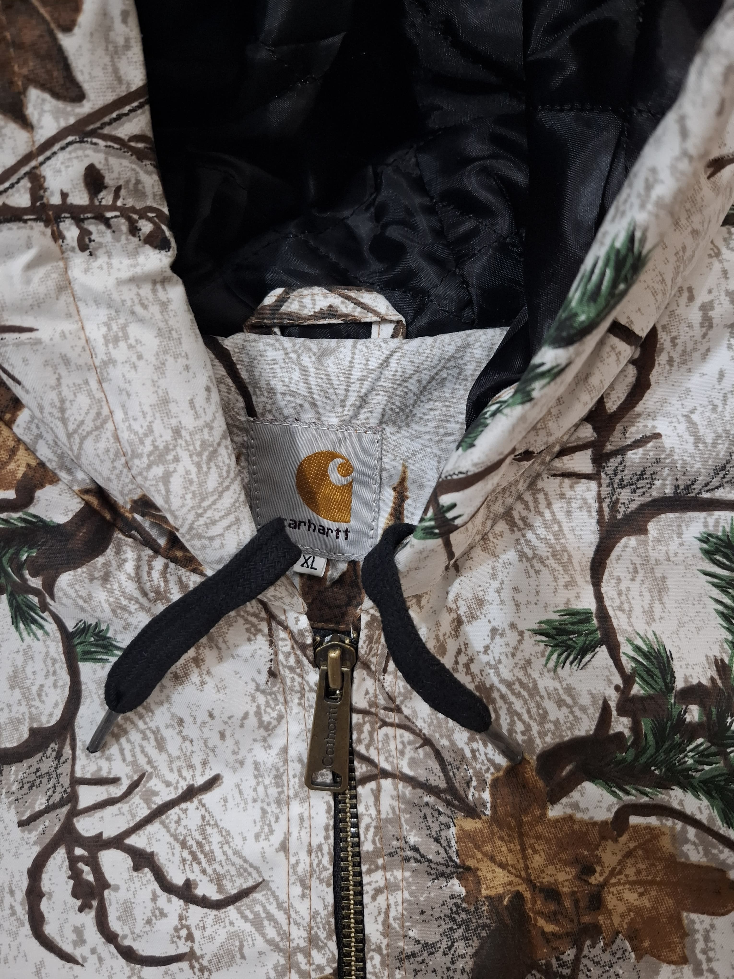 Carhartt style retravaillé camouflage arbre blanc