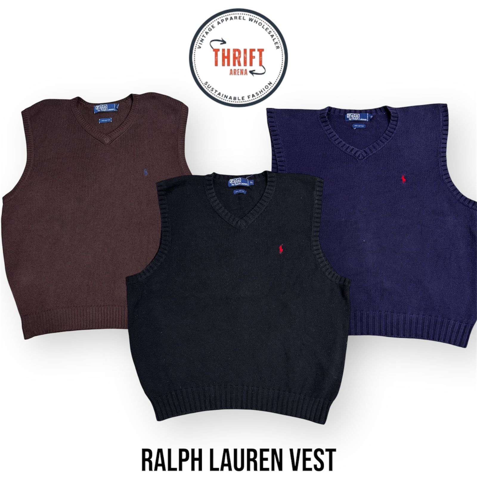 #VV747 Ralph Lauren Vest 9PCs