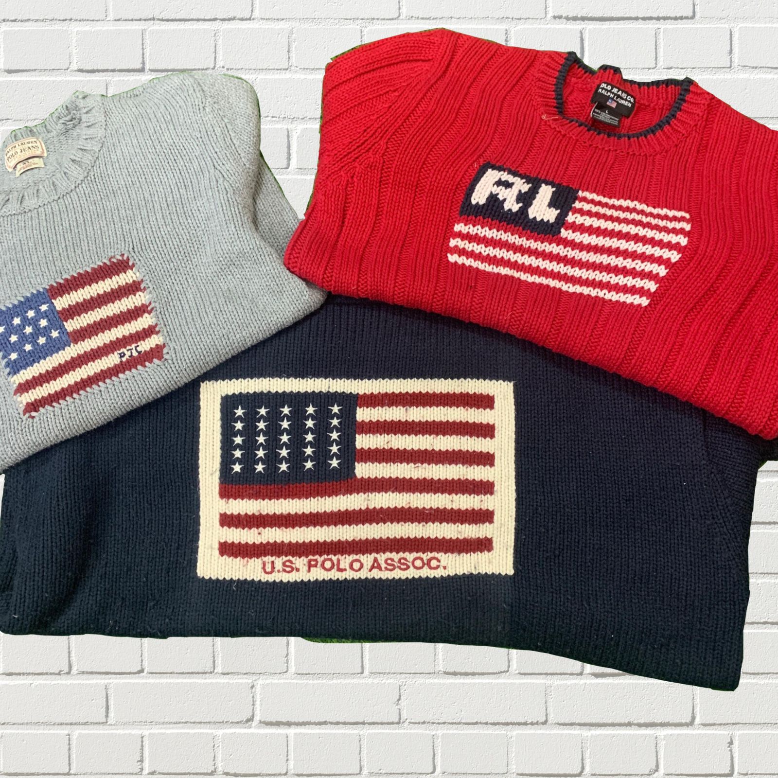 Ralph Lauren American Flags / 8 Pcs