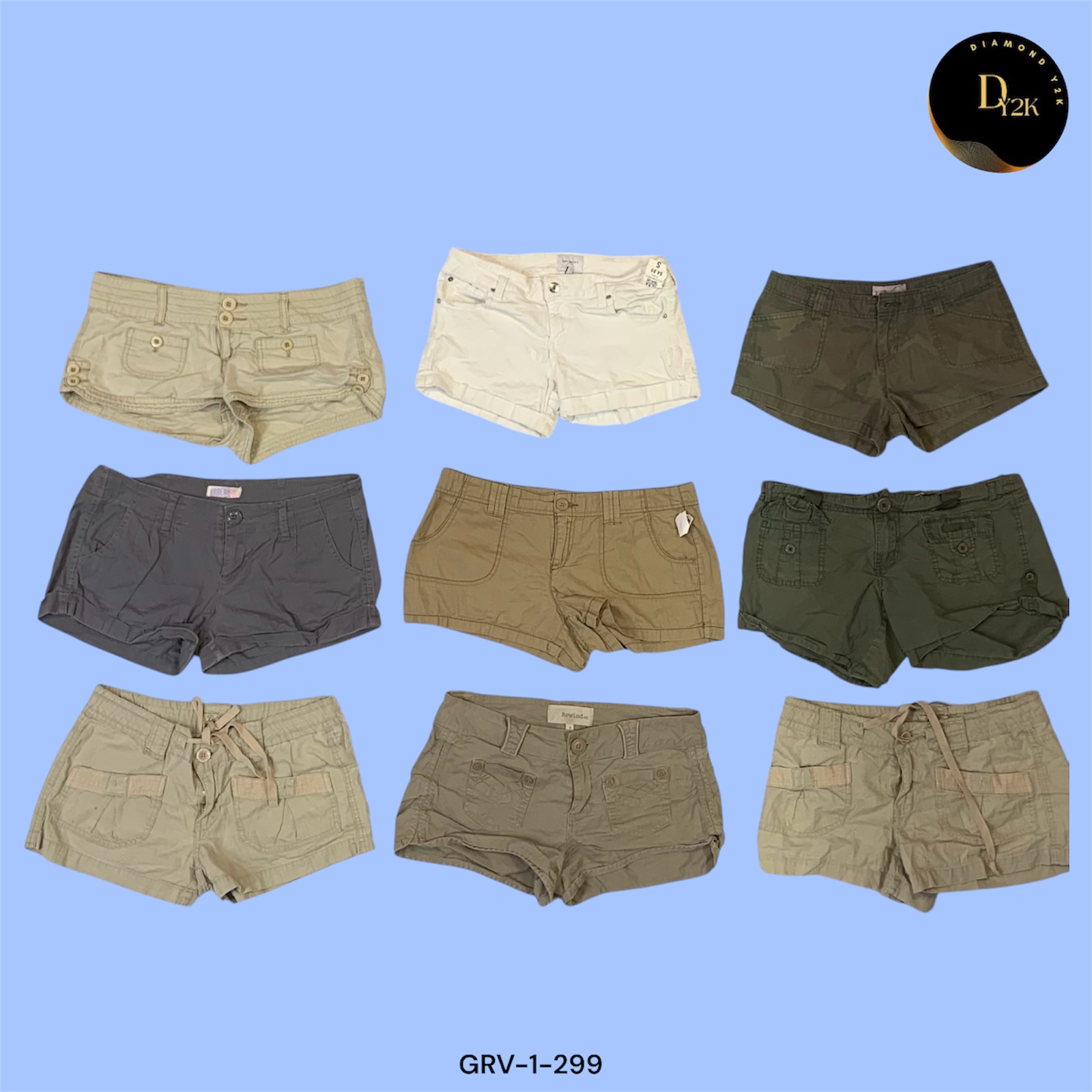 Easy-Going Cotton Mini Shorts for Hot Days (GRV-1-299)