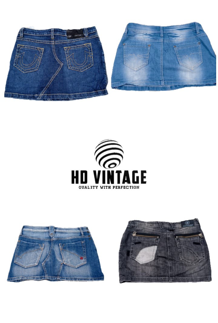 HD632 Ladies Y2K Micro Mini Skirts - 26 pcs